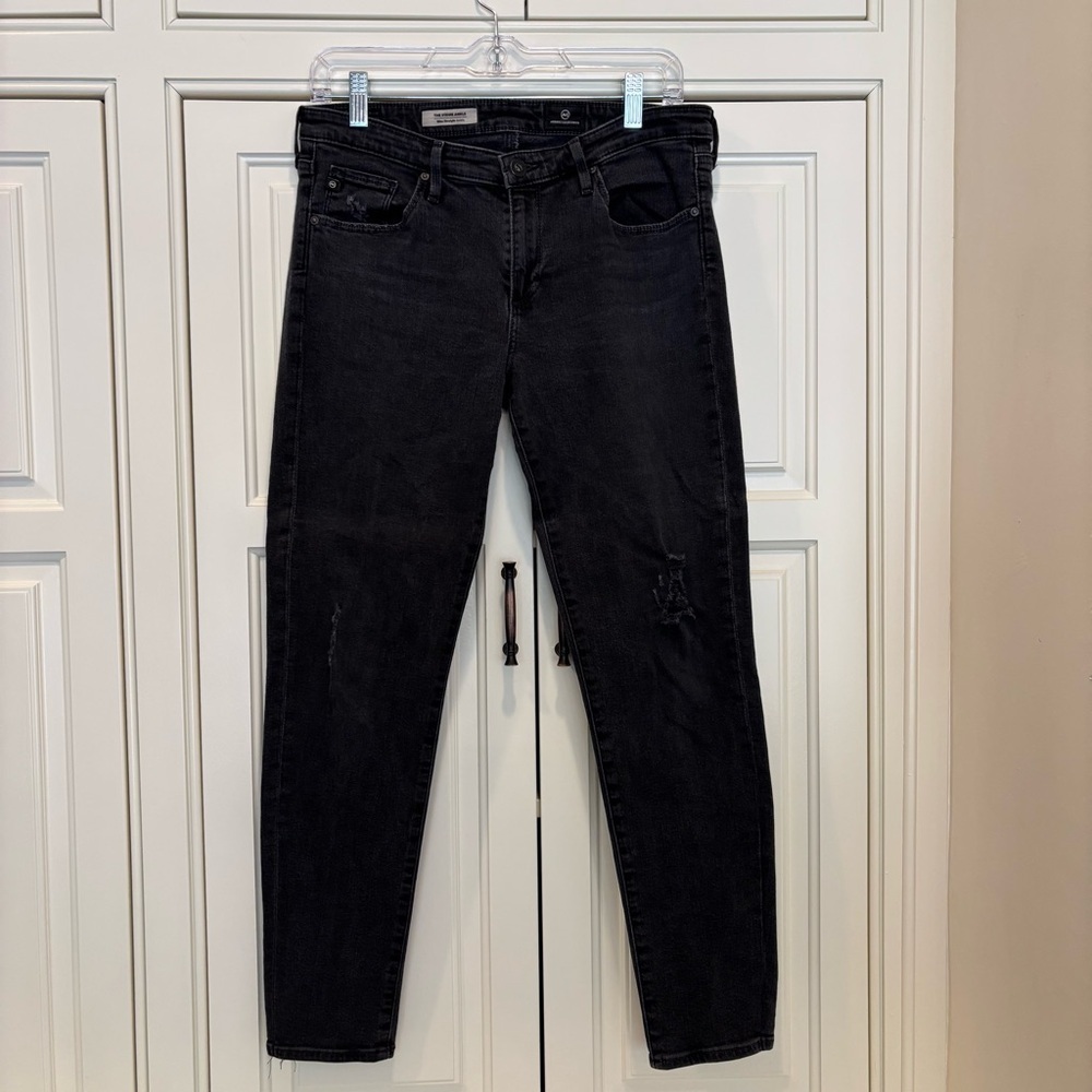 Ag Adriano Goldschmied Black Skinny Jeans